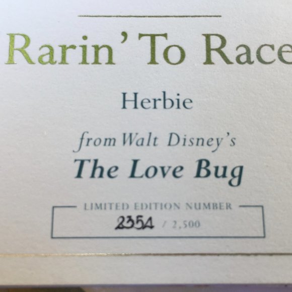*Host Pick* WDCC Herbie - The Love Bug - Rarin' to Race - Picture 7 of 10